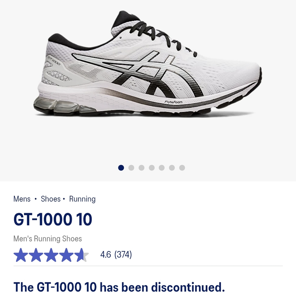 ASICS GT-1000 10 Men's Running Shoes Size 9.5
